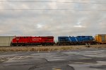 CP ES44AC & CEFX AC44CW Locomotives in the yard